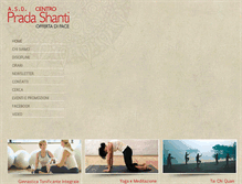 Tablet Screenshot of pradashanti.com